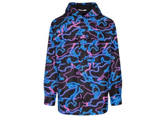 Valentino Printed Hooded Jacket Black