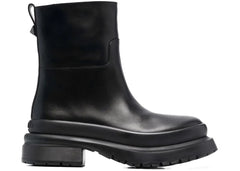 Valentino Rockstud Almond-Toe Ankle Boots Black