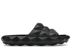 Valentino Roman Stud Turtle Slide Sandal Black