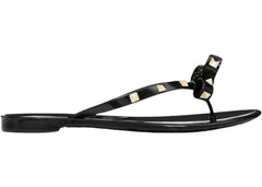 Valentino Rubber Rockstud Thong Sandals Black (Women's)