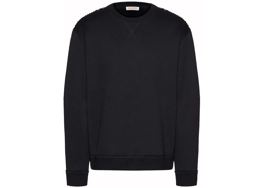 Valentino Stud Crewneck Sweatshirt Black
