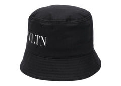 Valentino VLTN Logo Cotton Bucket Hat Black/White