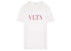 Valentino VLTN Print T-Shirt White/Red