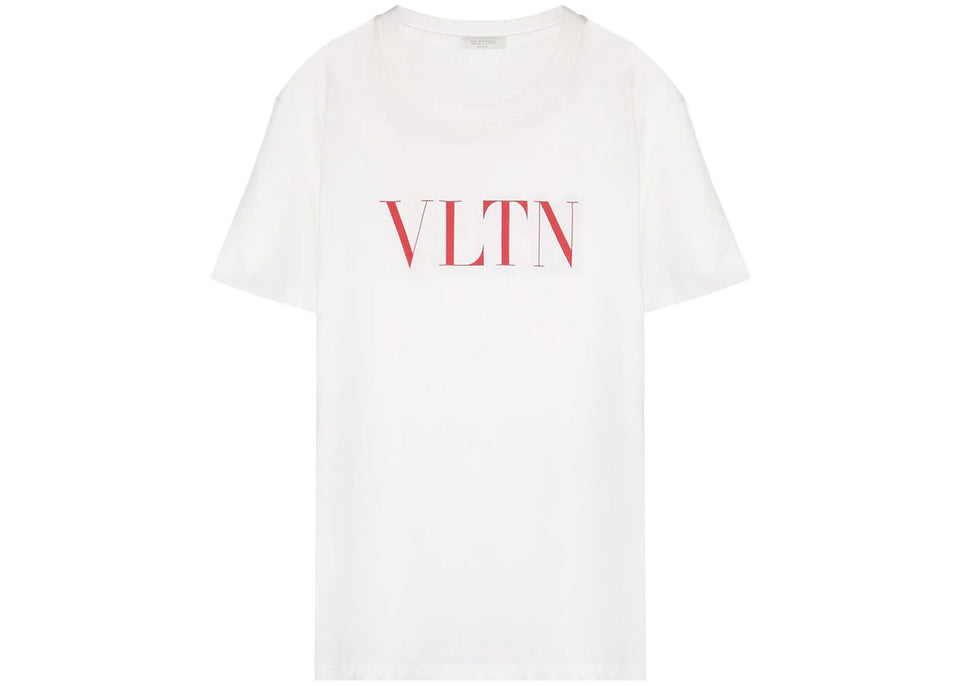 Valentino VLTN Print T-Shirt White/Red