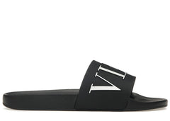 Valentino VLTN Rubber Slider Black White