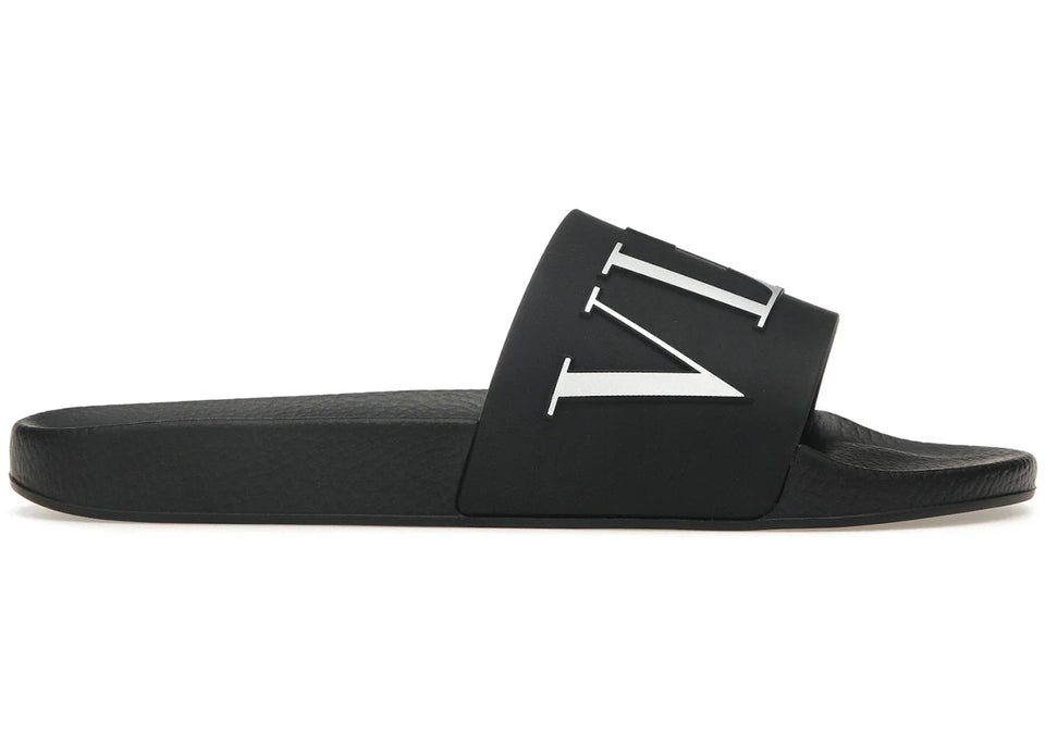 Valentino VLTN Rubber Slider Black White