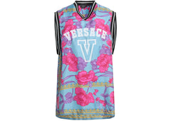 Versace 78 Jersey Tank Top Pastel Blue/Multi