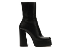 Versace Aevitas 155mm Platform Ankle Boots Black Leather
