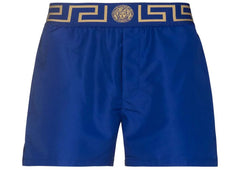 Versace Greca Key Swim Shorts Royal Blue