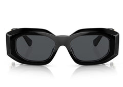 Versace Irregular Sunglasses Black/Dark Grey (VE4425U)