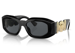 Versace Irregular Sunglasses Black/Dark Grey (VE4425U)