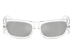 Versace Rectangle Sunglasses Mirror SilverSilverSilverTransparent Transparent (VE4482 148/8V)