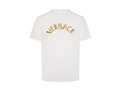 Versace Seashell Baroque T-Shirt White/Gold