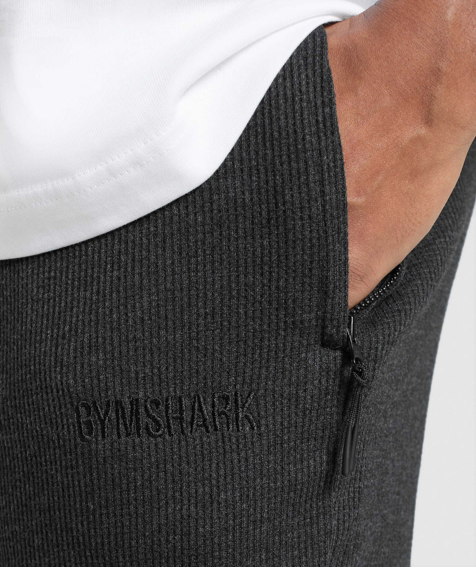 Gymshark Waffle Shorts Black
