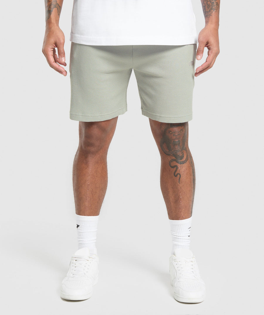 Gymshark Waffle Shorts Stone Grey
