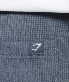 Gymshark Waffle Shorts Titanium Blue