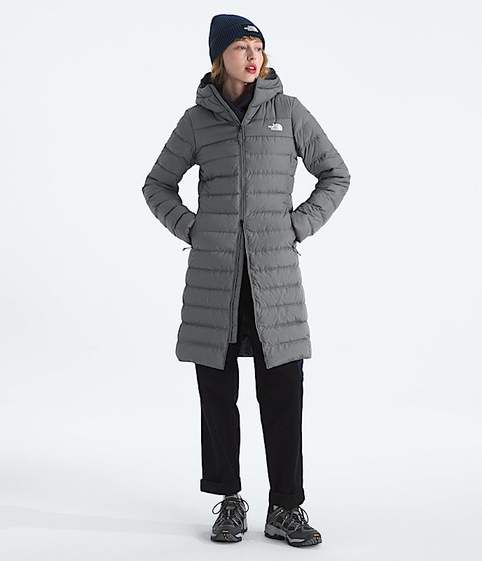 The North Face Women Aconcagua Parka Smoked Pearl TNF Black White Dune Space