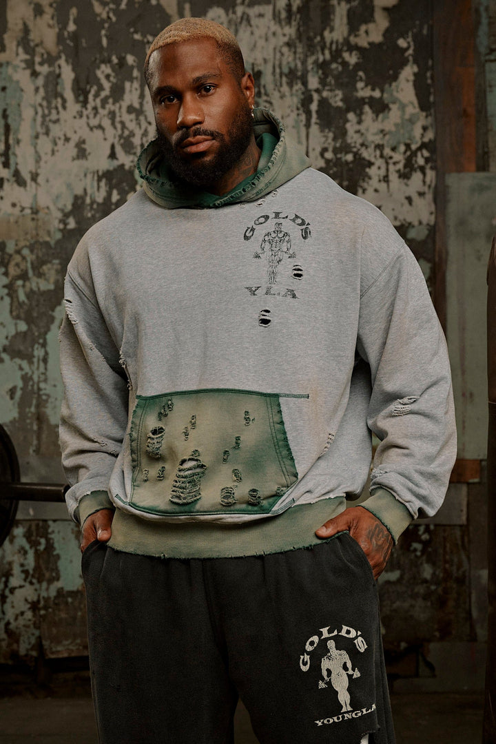 5168 - Gold's Iron Legacy Distress Hoodies