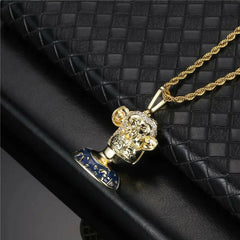Multiverse Ape Monkey NFT Pendant (Blue)