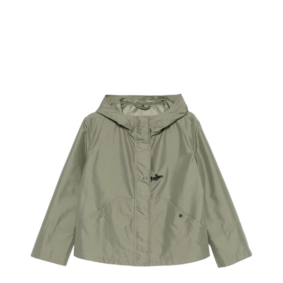 Shorts Parka Coat - Green