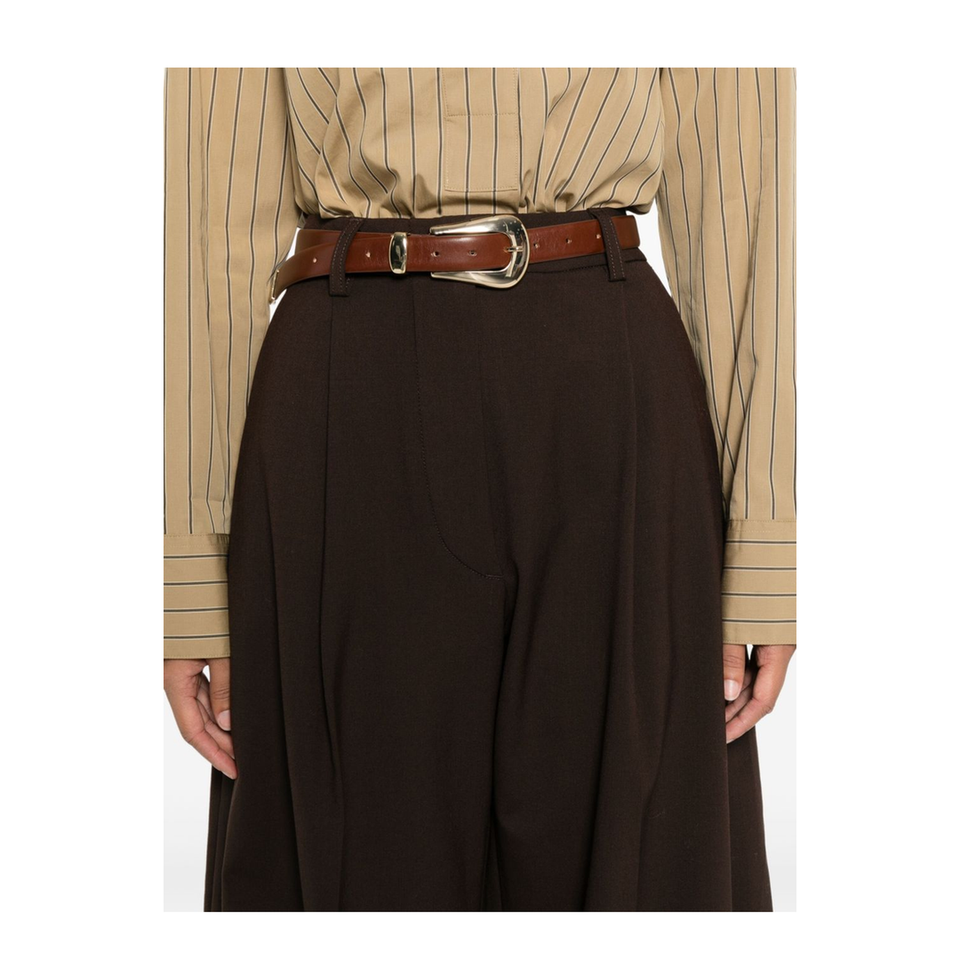 Billie Wool Blend Wide-Leg Trousers