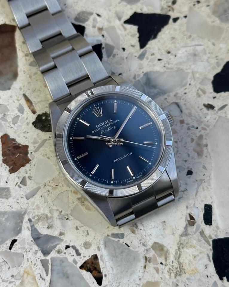 Rolex | Air King | 14010M | Steel | 34 mm | Steel | Blue | Automatic