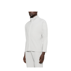 Pleated Texture Zip Fastening Jacket