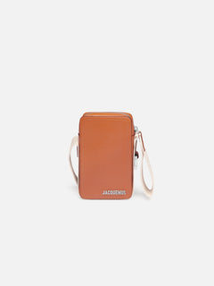 Jacquemus The Vertical Cuerda Smoothed Leather Structured Bag Light Brown