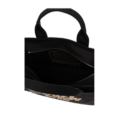 Logo Canvas Cargo Tote Bag - Black