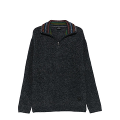 Zip-Up Turtleneck Sweater