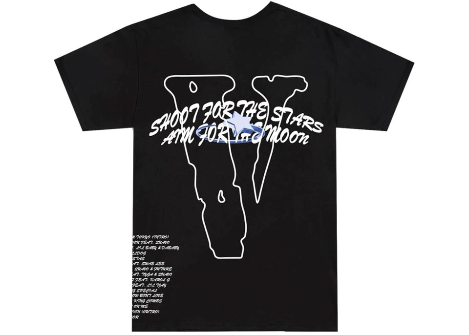 VLone x Pop Smoke Tracklist T-Shirt Black