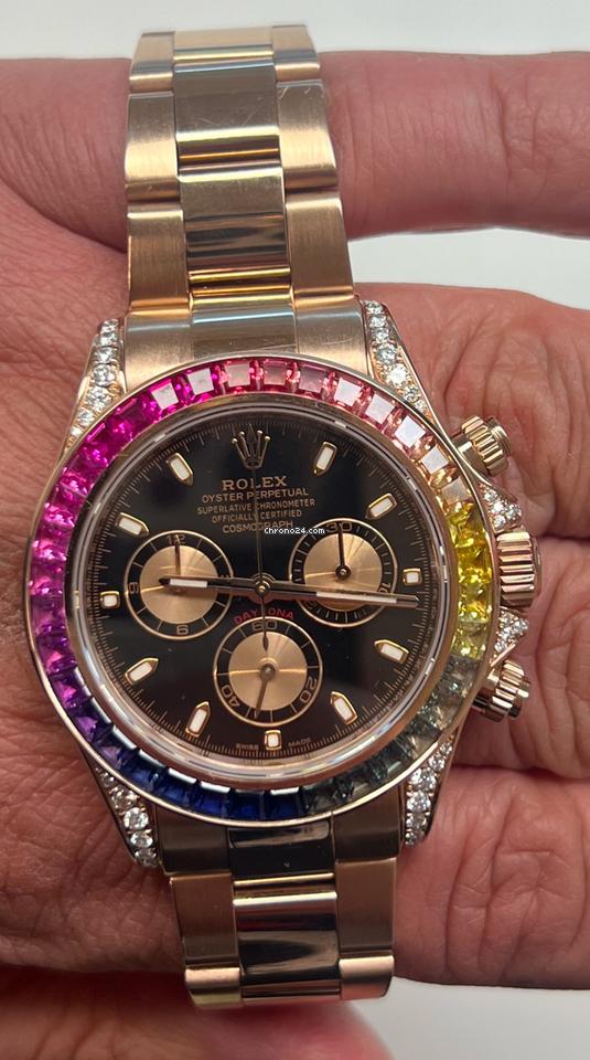 Rolex116505 116505 RAINBOW CUSTOM DIAMONDS EVEROSE