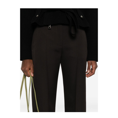 Brown Pressed Crease Pants