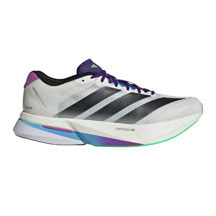 Adidas Adizero Boston 13 Core White Core Black Lime Burst