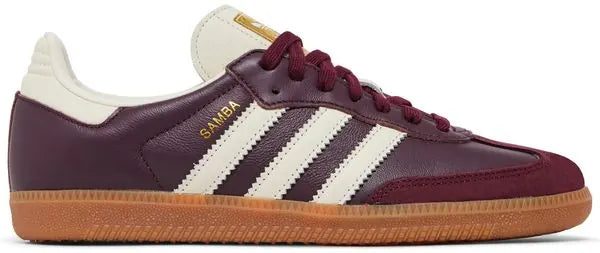 Adidas Wmns  Samba OG Maroon Gold Metallic