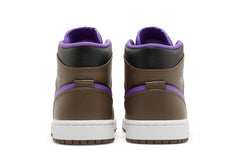 Air Jordan 1 Mid PalominoWhiteWild Berry