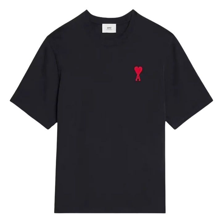 Ami Paris Tonal Ami De Coeur S/S T-Shirt Black
