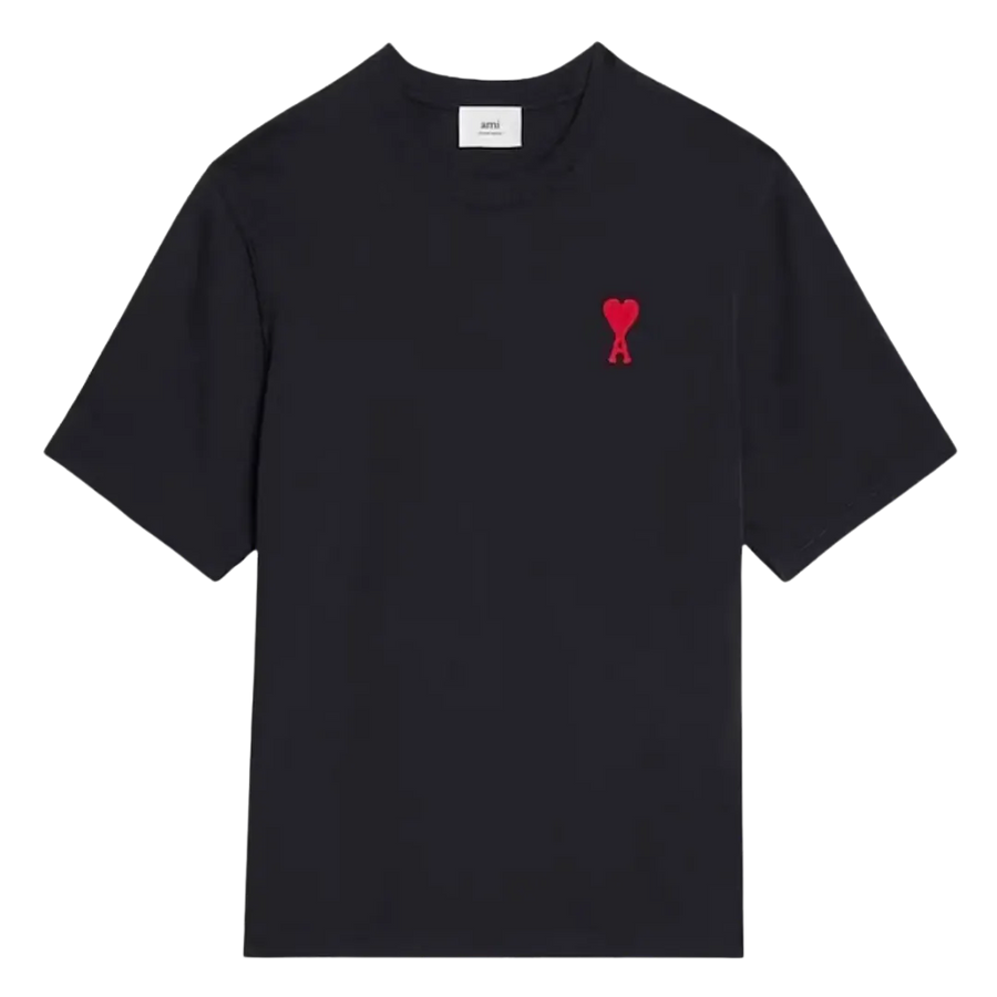 Ami Paris Tonal Ami De Coeur S/S T-Shirt Black