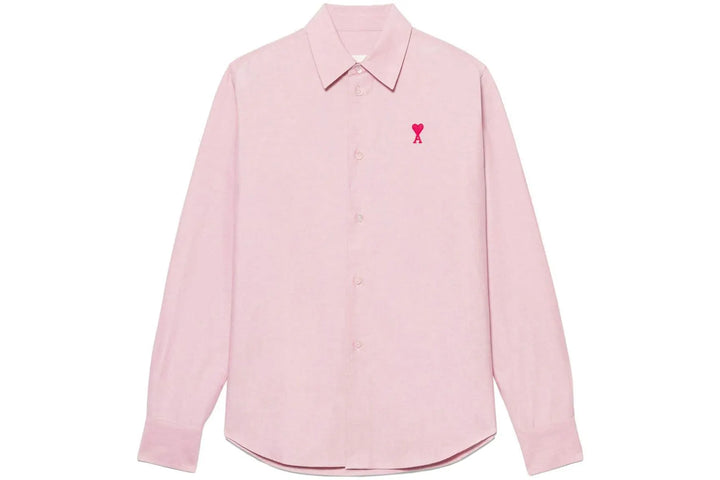 Ami Paris Ami De Coeur Shirt Pink