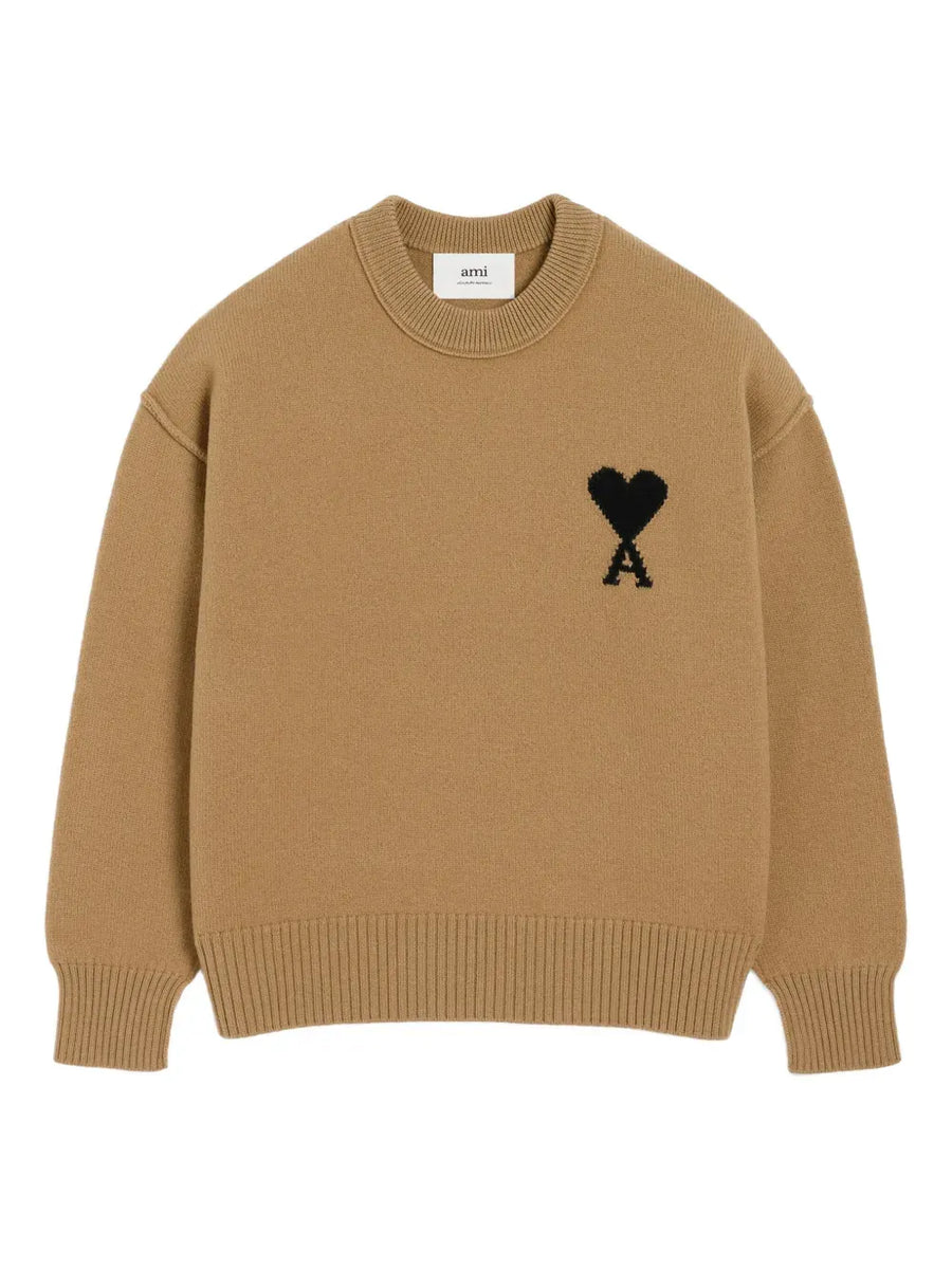 AMI Paris Ami de Coeur sweater bronze
