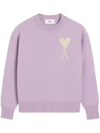 AMI Paris Ami de Coeur sweater purple