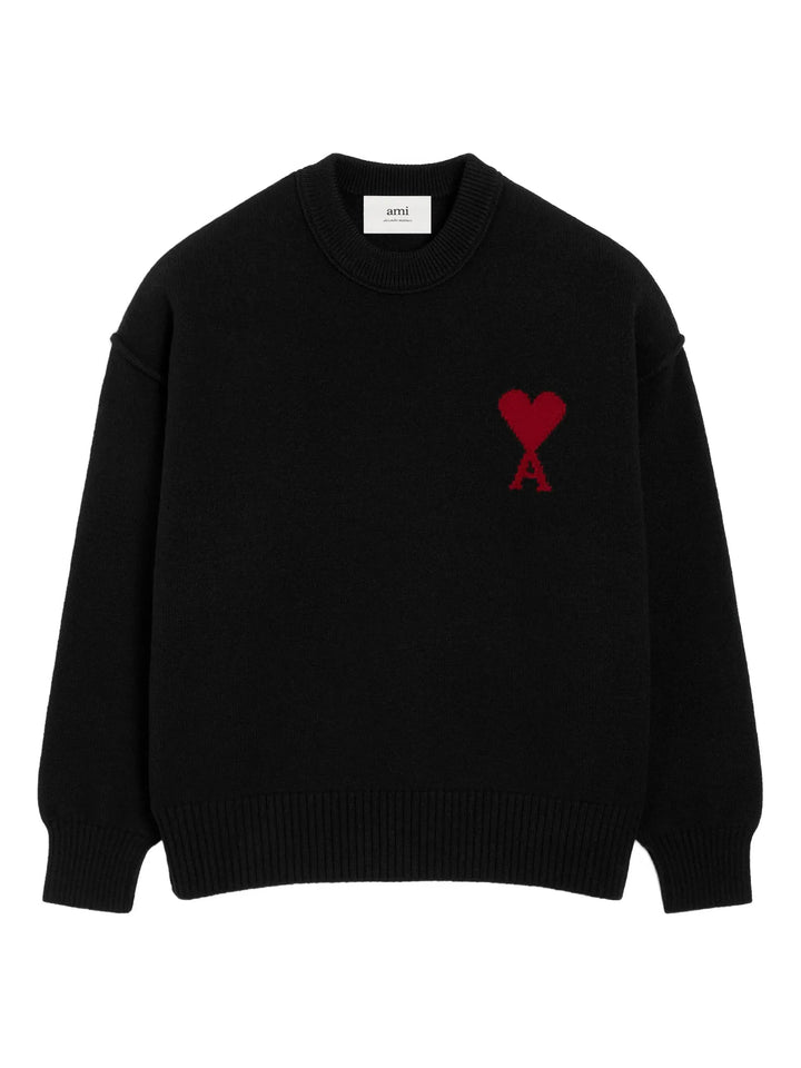 AMI Paris Ami De Coeur crew-neck wool sweater