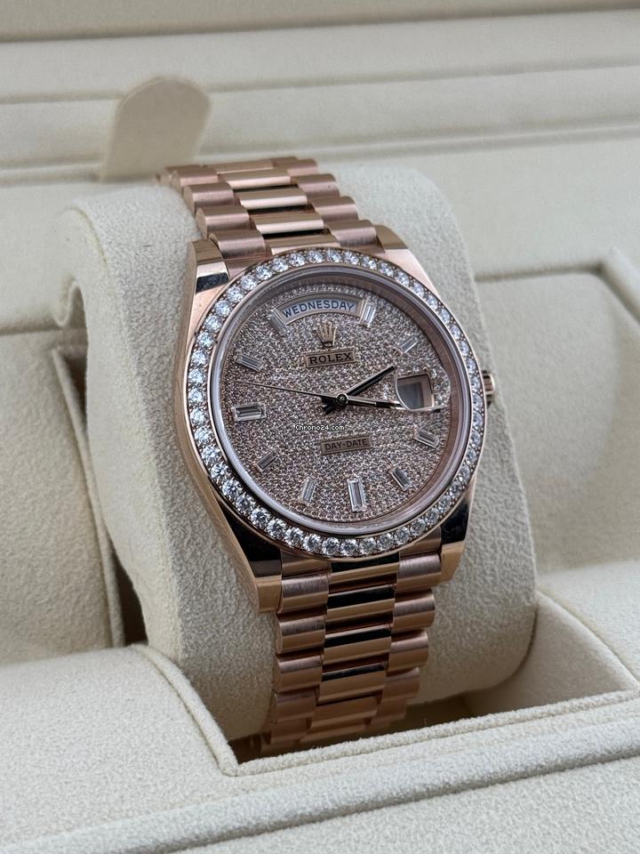 Rolex | Day-Date | 228345RBR | Rose gold | 40 x 48 mm | Rose gold | Gold (solid) | Automatic