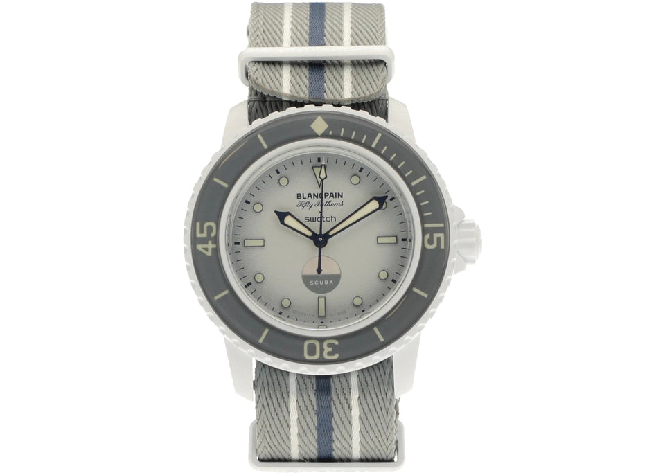 SWATCH X BLANCPAIN BIOCERAMIC SCUBA FIFTY FATHOMS ANTARCTIC OCEAN