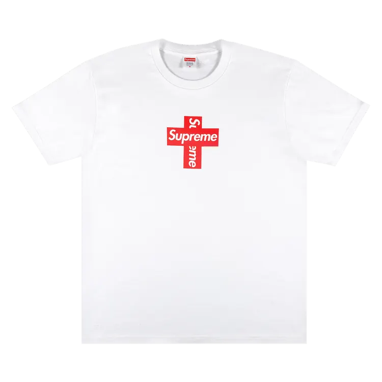 Supreme Cross Logo White T-Shirt