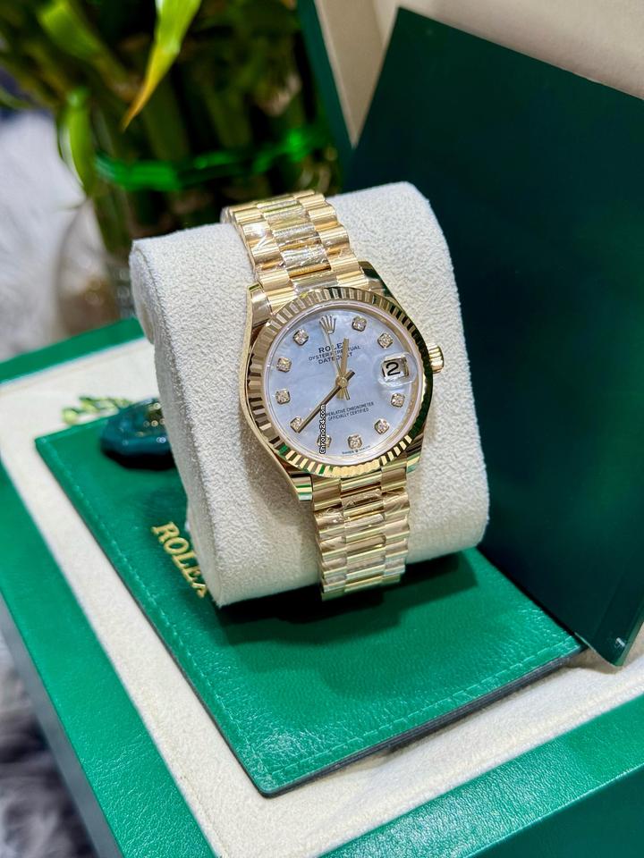 Rolex | Datejust | 278278 | Yellow gold | 31 x 37 mm | Yellow gold | Mother of pearl | Automatic
