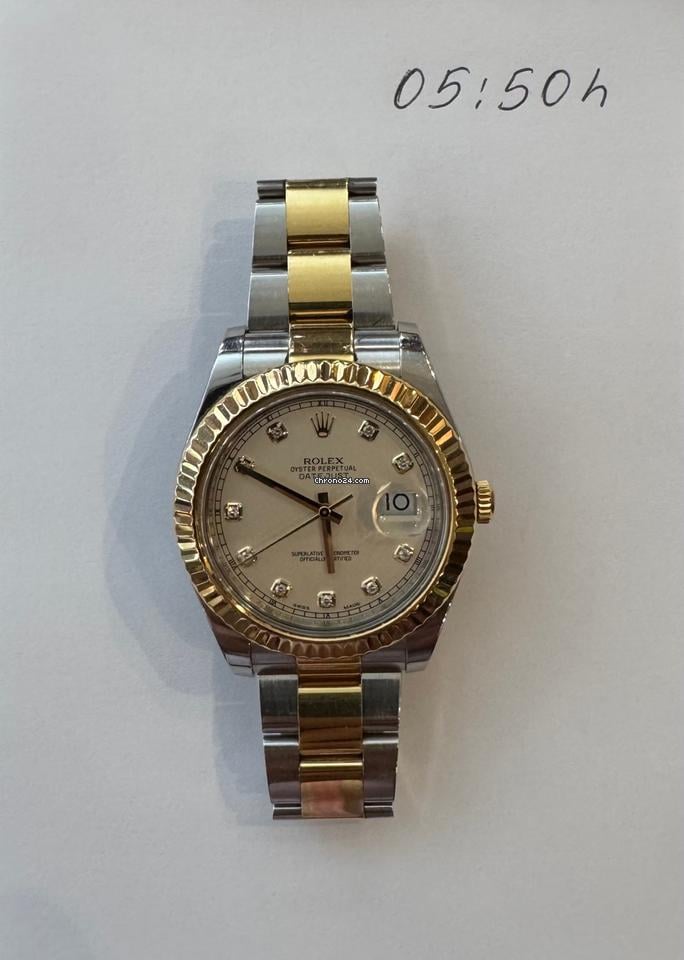 Rolex116333 SPECIAL EDITION WITH IVORY DIAL & DIAMONDS