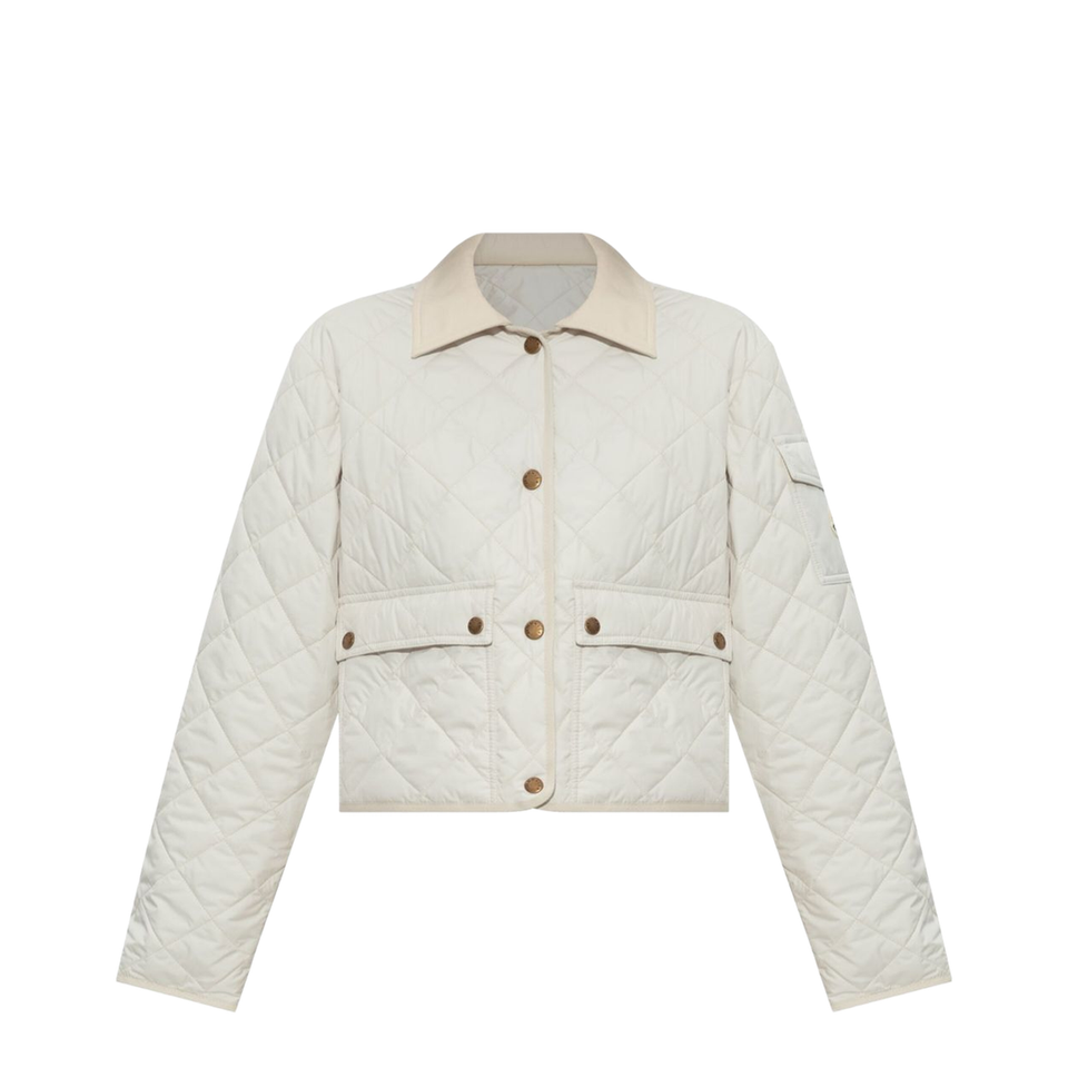 Chitre Diamond-Quilted Padded Shirt Jacket