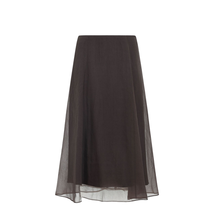 Silk Midi Skirt