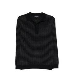 Icon Virgin-Wool Jumper with Polo-Shirt Collar